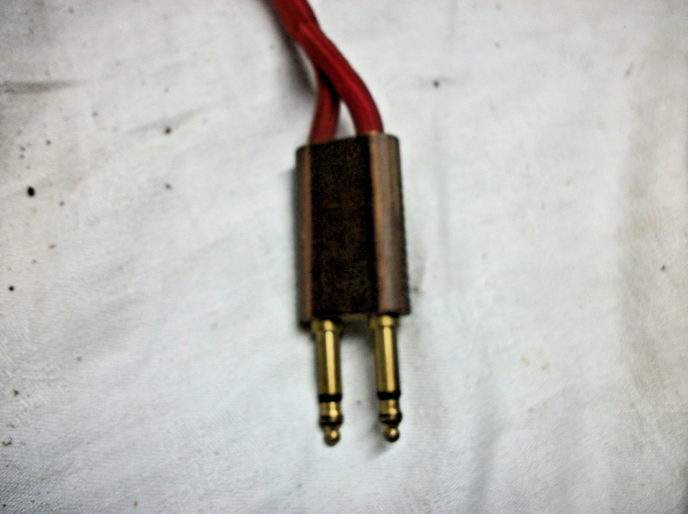 Automatic Electric Canada D543578-B red cloth switchboard patch cord 6ft