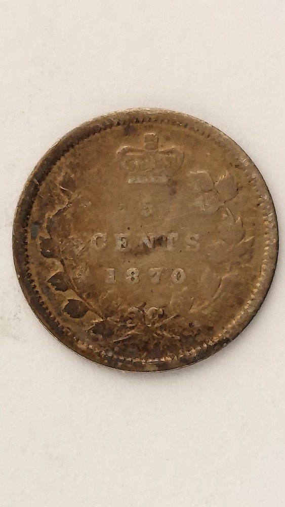1870 Canada 5 Cent Silver,.925 Silver