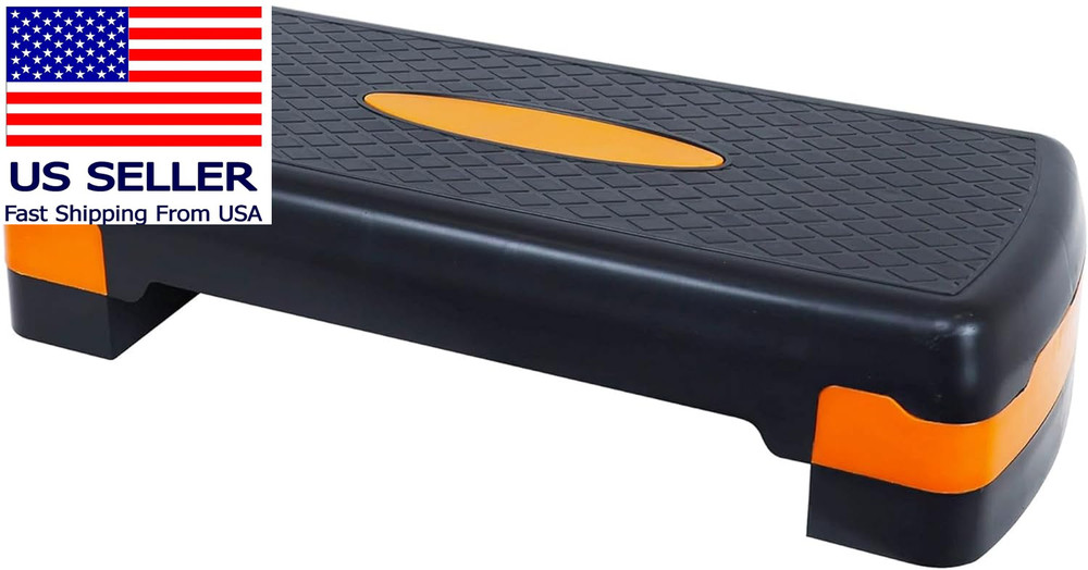 Adjustable Workout Aerobic Stepper Step Platform Trainer, 27-Inch, Multiple Colo