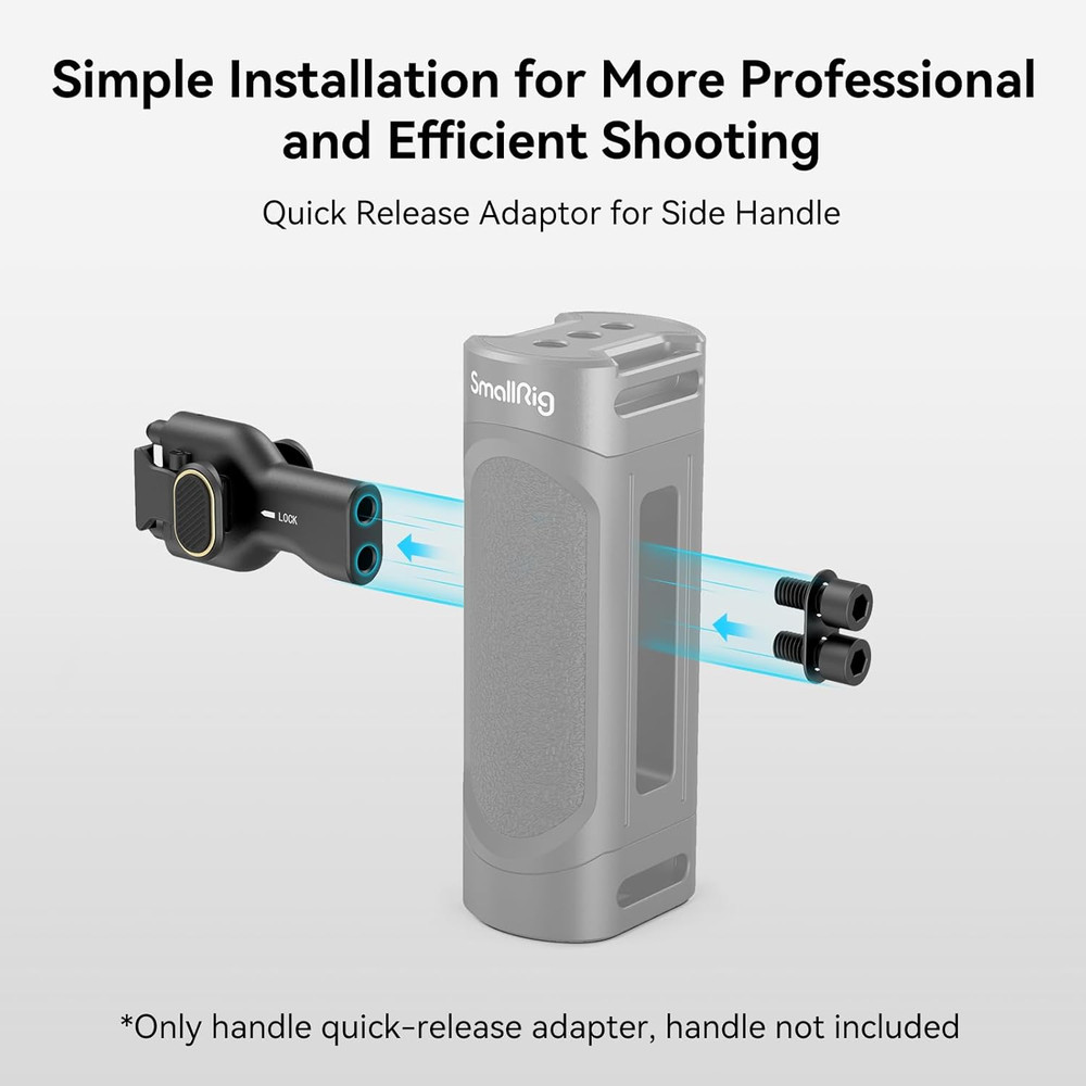 Side Handle Quick Release Adaptor, Suitable for Quick Release Phone Cage Series,