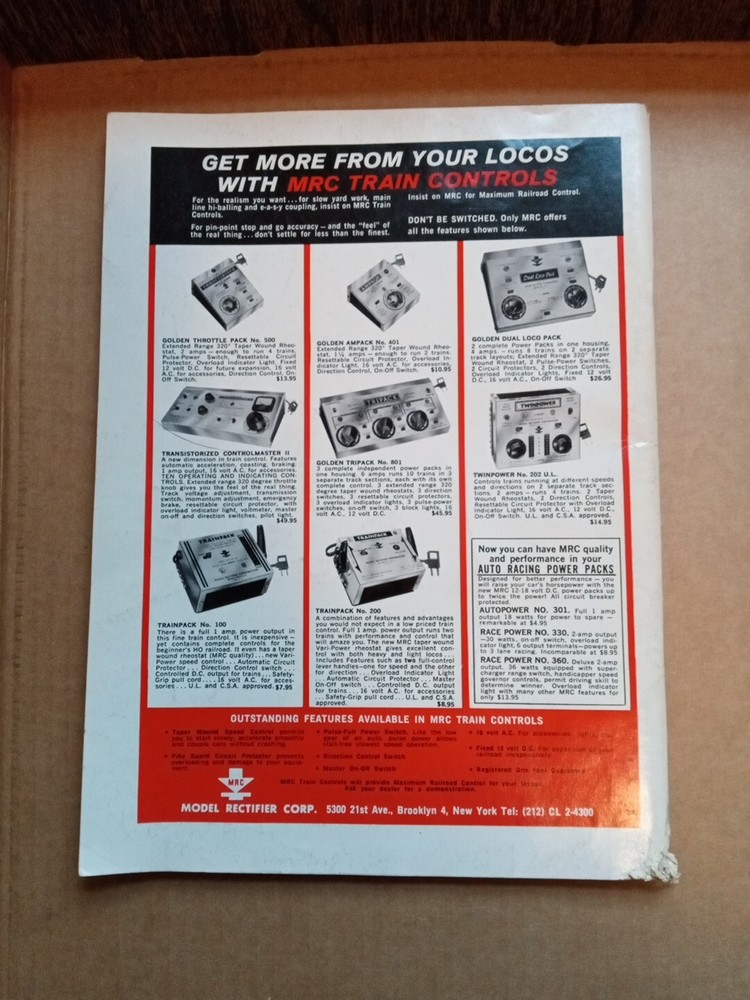 Model Trains Including Miniature Motoring Yearbook 1964 Annual Reference Manual