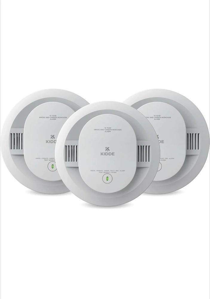 Kidde 30CUD10 Smoke & Carbon Monoxide Detector - 3 PACK