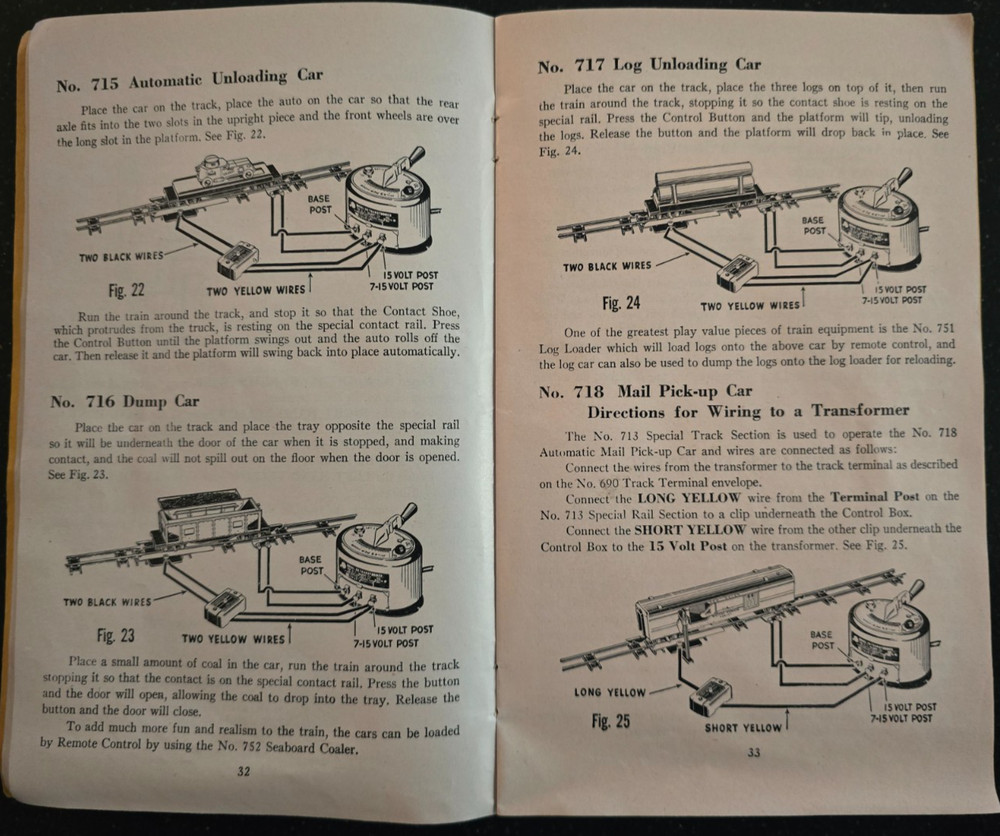 1949 Gilbert America Flyer Train Instruction Book