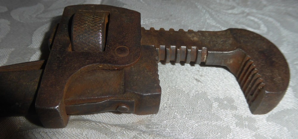 Vintage Wood Handle Pipe Wrench