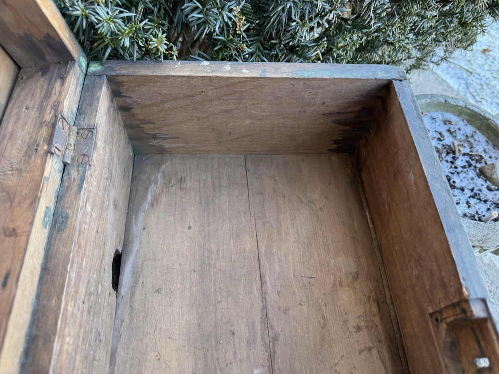 Antique Wooden Footlocker/Toolbox