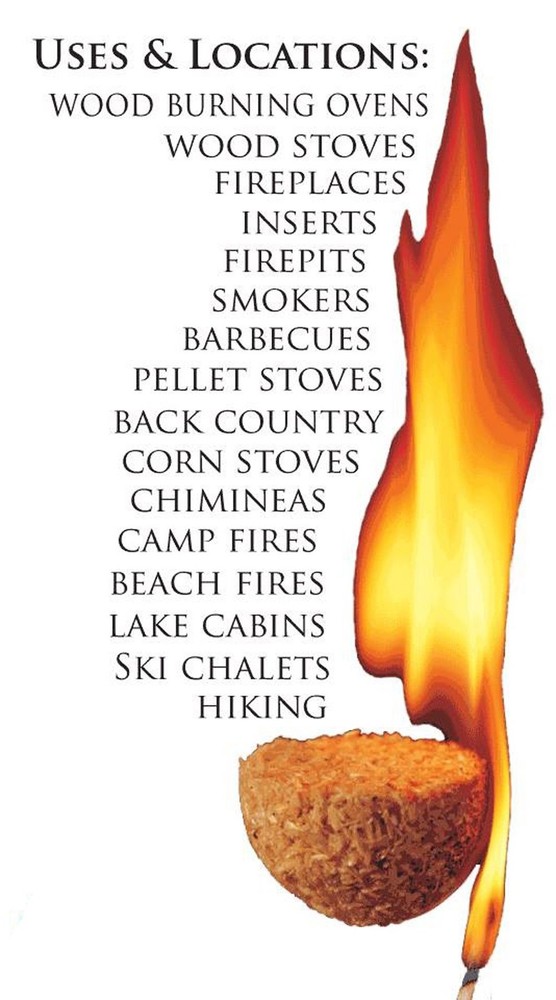 AN100-2 200 Count Fire Starters, Tan (Pack of 200)