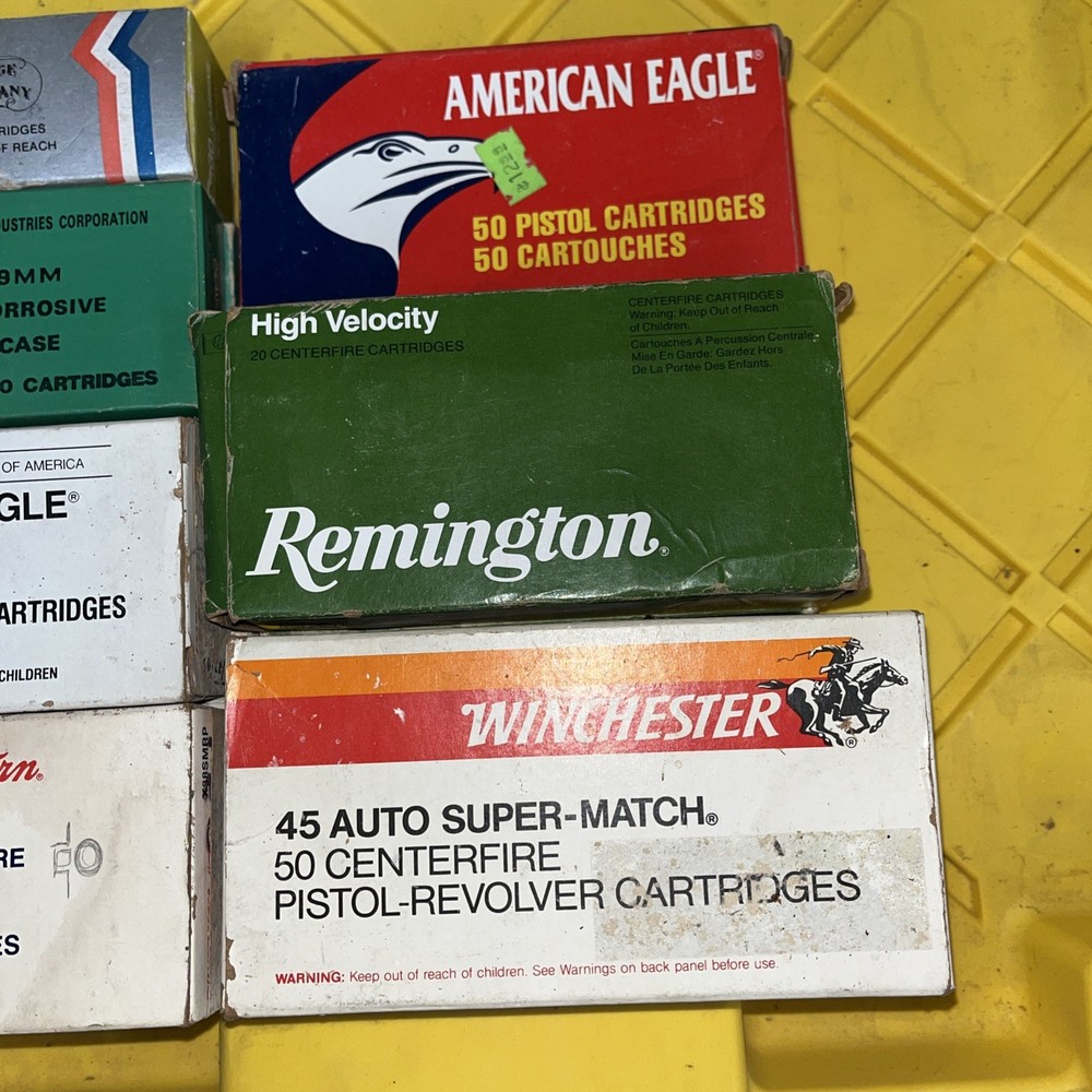 Lot Of 12- Assorted Empty Ammo Boxes