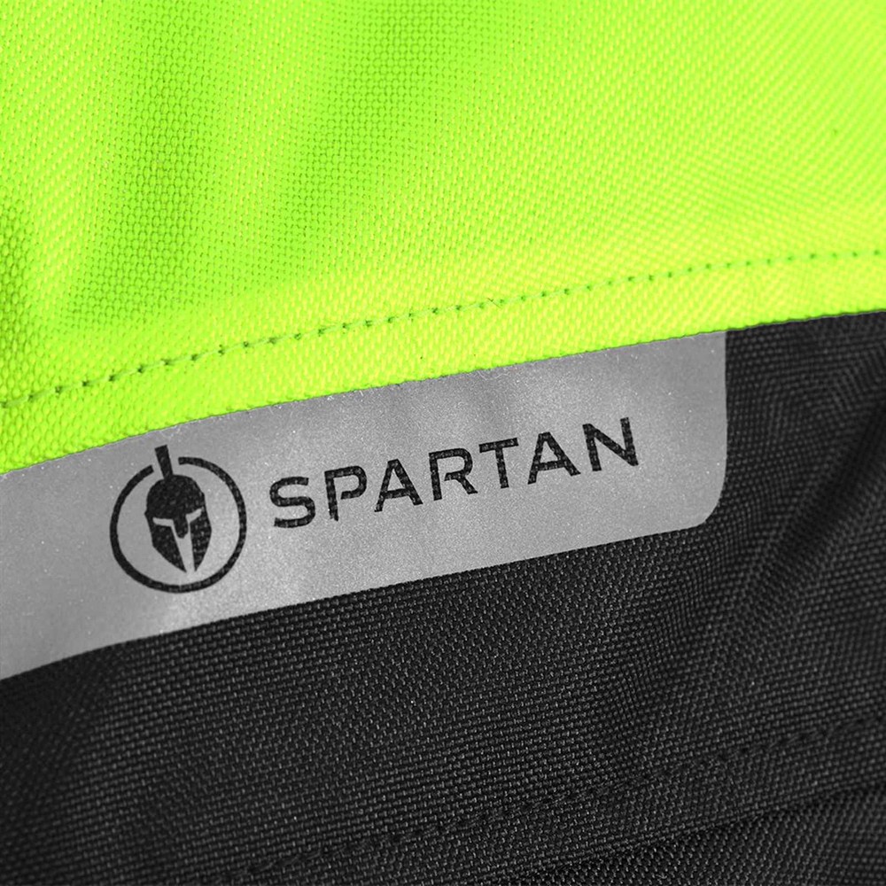 Spartan Short WP MS Textile Motorcycle Jacket Black Fluo