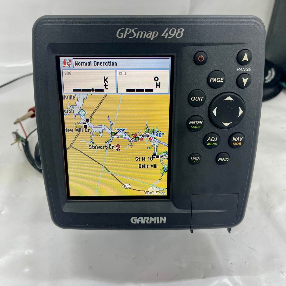 Garmin GPSmap 498 Color Chartplotter Fishfinder GPS + Mount & Cord