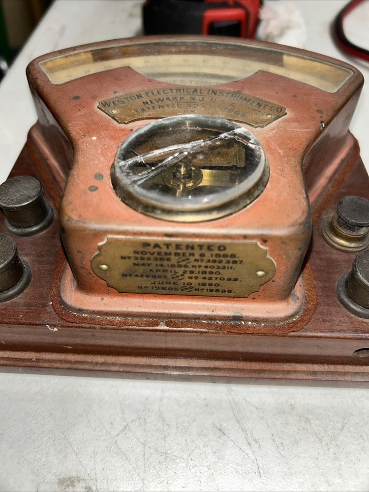 Vintage Weston's Direct Reading Volt-Meter Voltmeter Untested