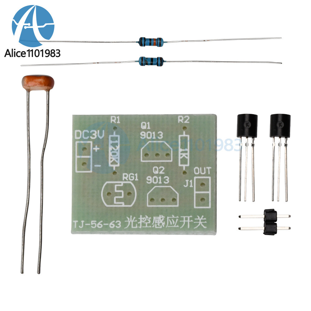 10X Light-Control Sensor Switch Circuit DIY Kits For Electronic Trainning Module