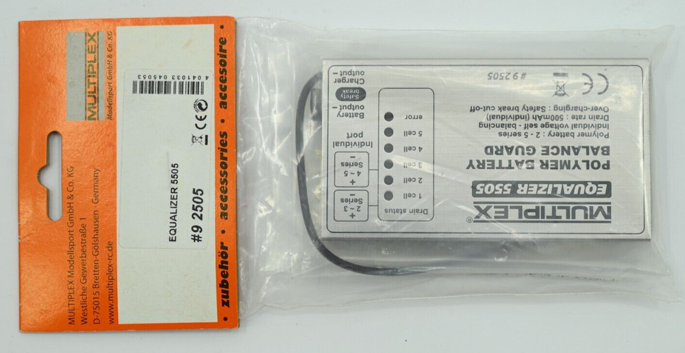 Multiplex 92505 Equalizer 5505 Polymer Battery Balance Guard for RC Models