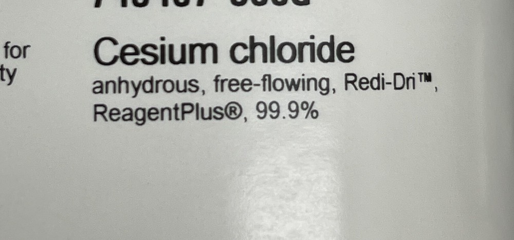 CsCl, 99.9% 25 Gram
