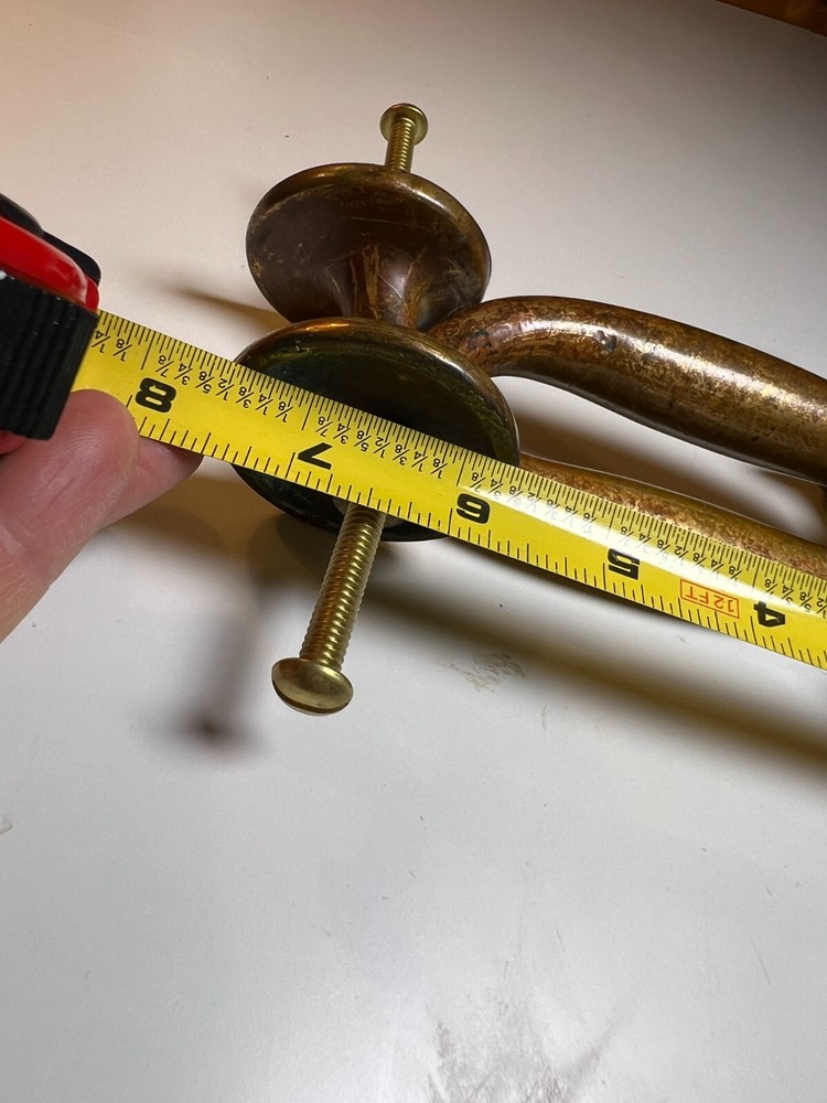 Large Heavy Duty Antique Brass Bronze Dummy Door Pull Pulls Handle Handles Set