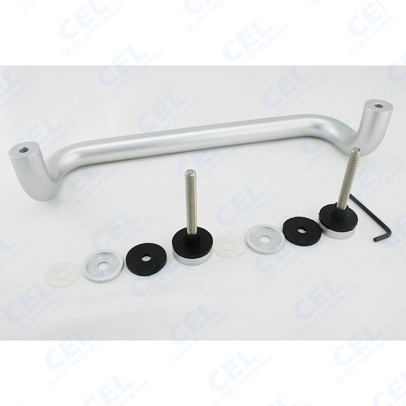 CEL 10" Solid Aluminum Straight Singled-Side Offset Pull Handles for Entry Door
