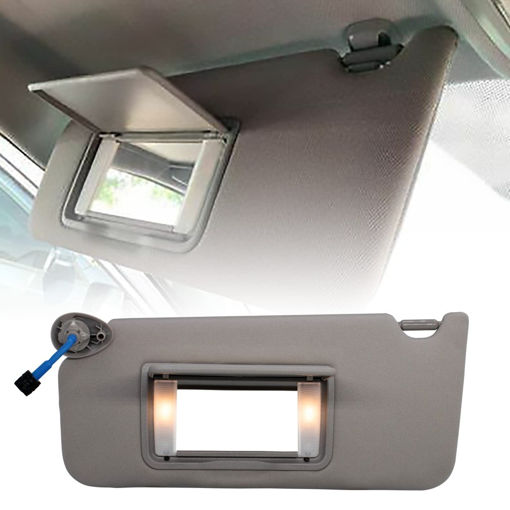 NHILES Left Driver Side Sun Visor Side, Gray(Left Side)