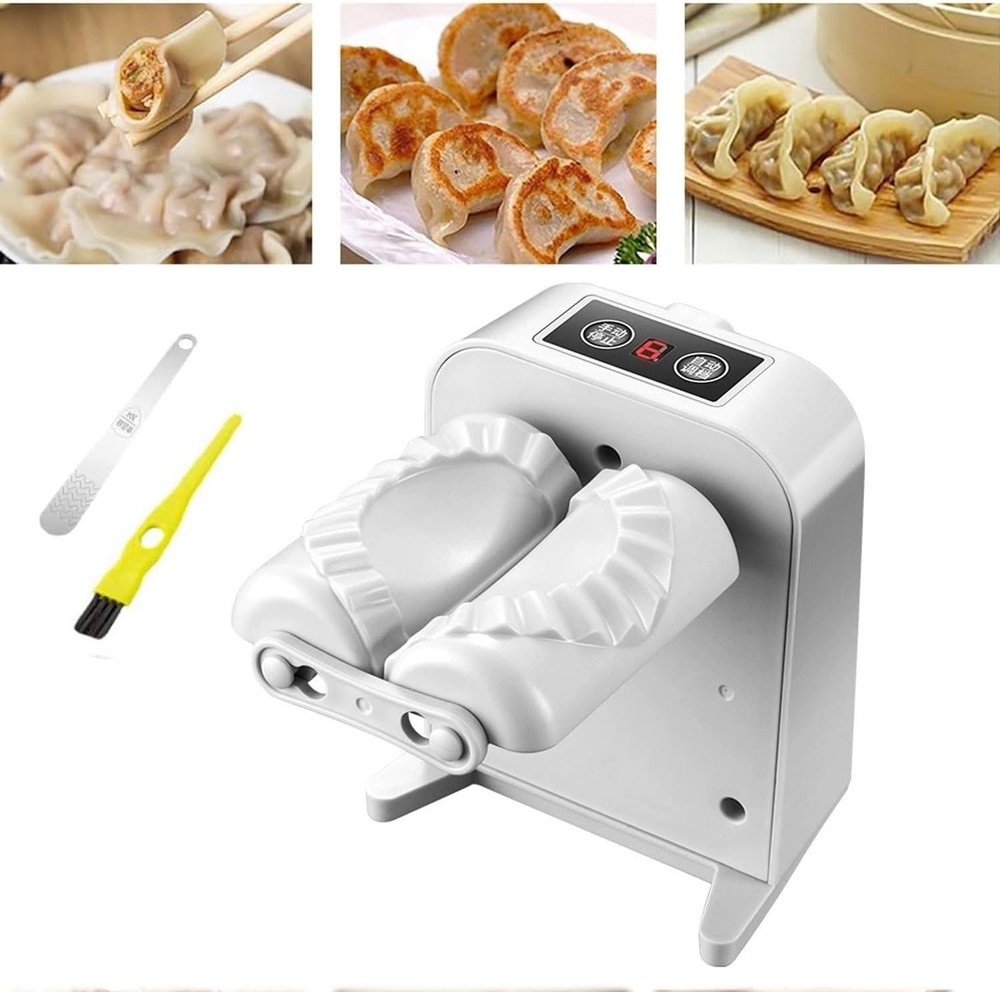 Electric Dumpling Press Maker Machine Automatic White Kitchen Pastry Maker