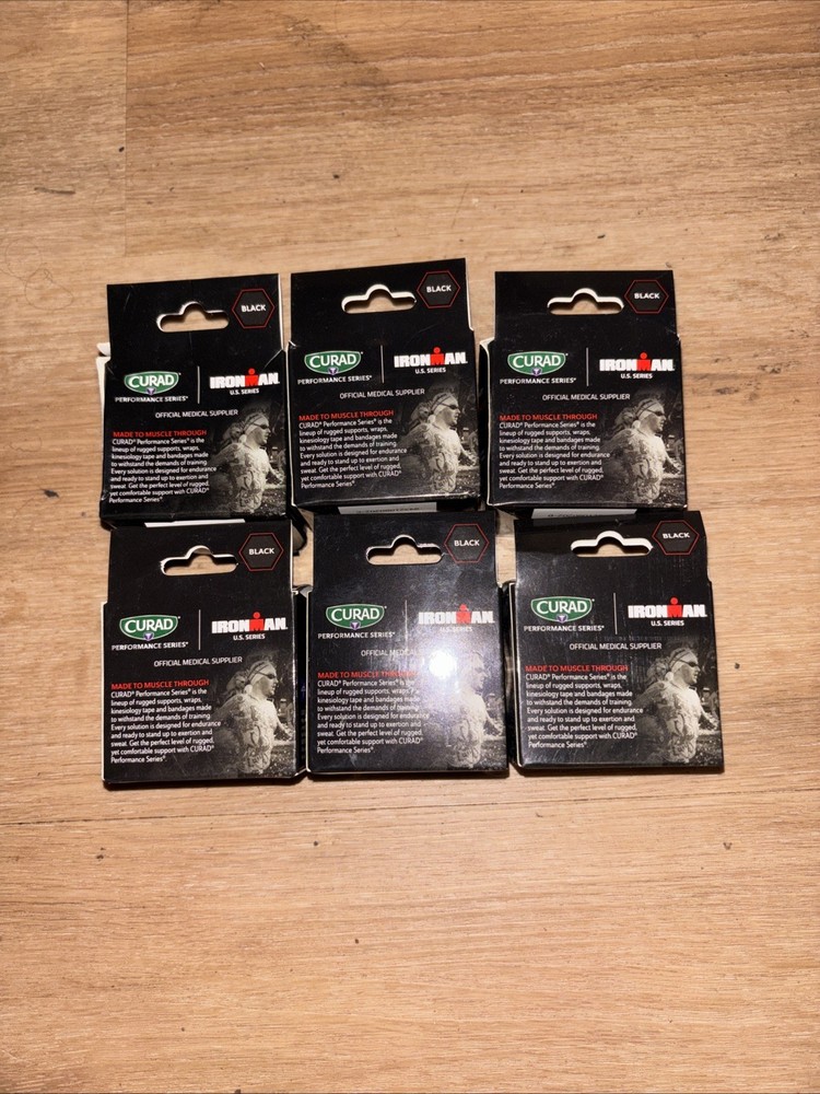 New 6pcs Ironman Curad Performance Series Self Adherent Compression Wraps