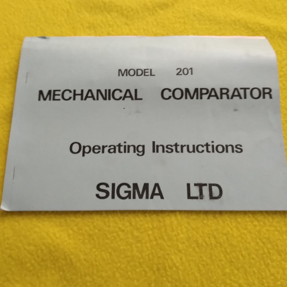 SIGMA Ltd. - Mechanical Comparator Head, ±.003" reading capacity