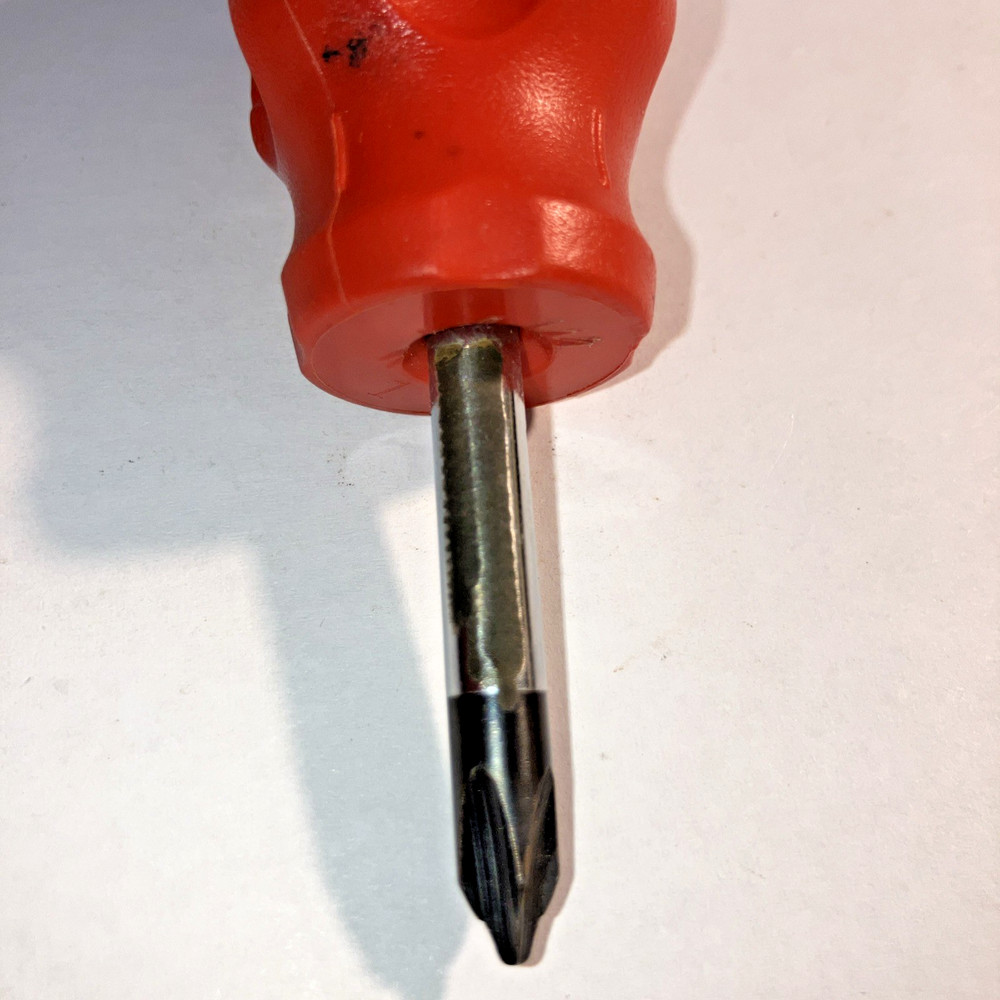Proto Tools Stubby Phillips Screwdriver Hard Red Handle USA