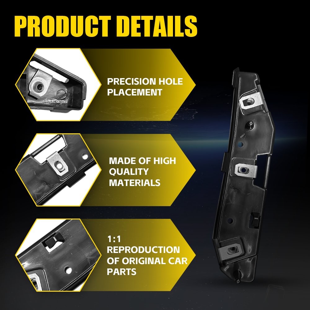 Front Bumper Support Bracket Frame Mount Driver Passenger For Ford Edge 2019-24