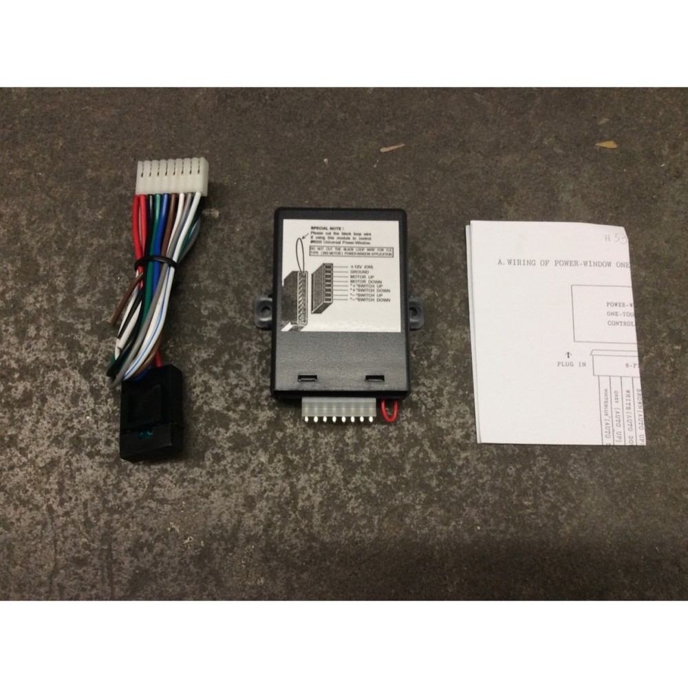 Autoloc One Touch Up Down Car Power Window Switch Control Module 12V Universal