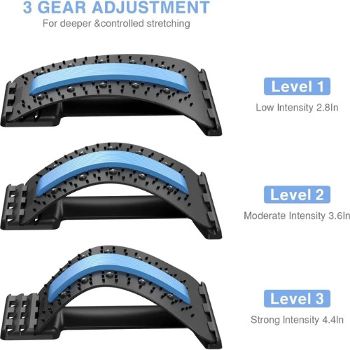 Back Stretcher for Lower Back Pain Relief, Back Cracking Device, Multi-Level