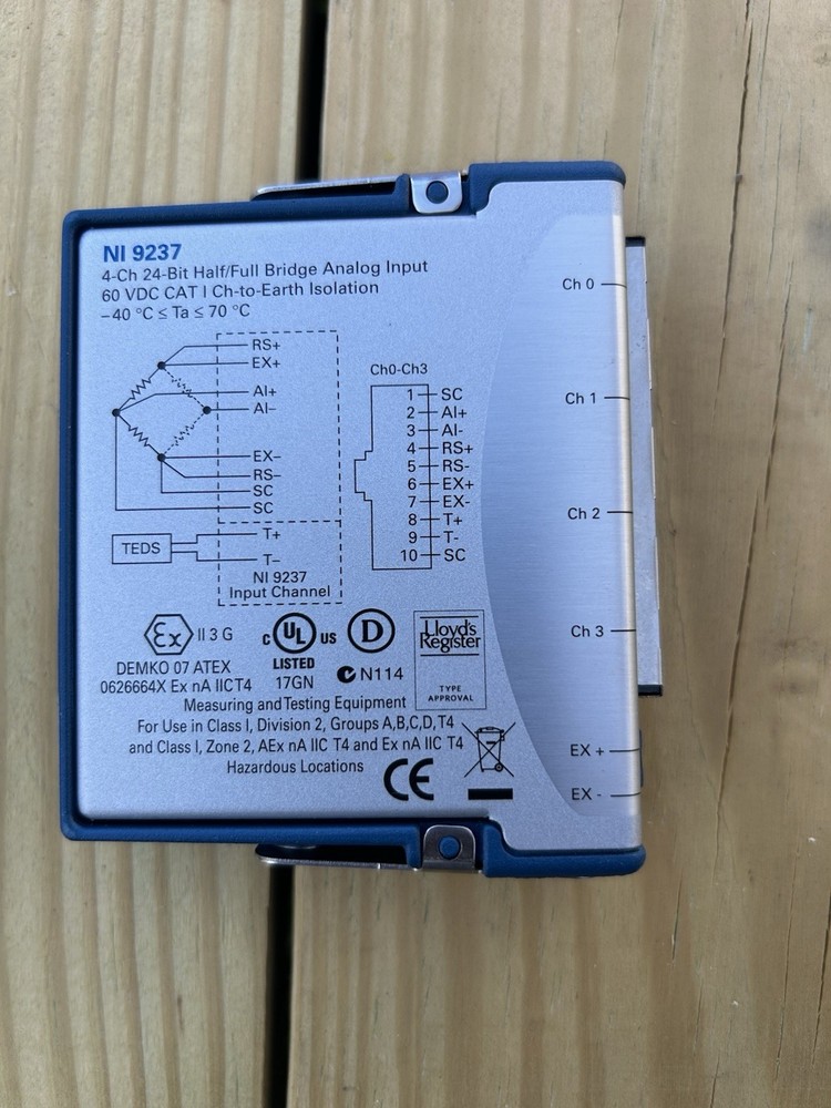 National Instruments NI 9237 4-Channel Analog Input DAQ Module