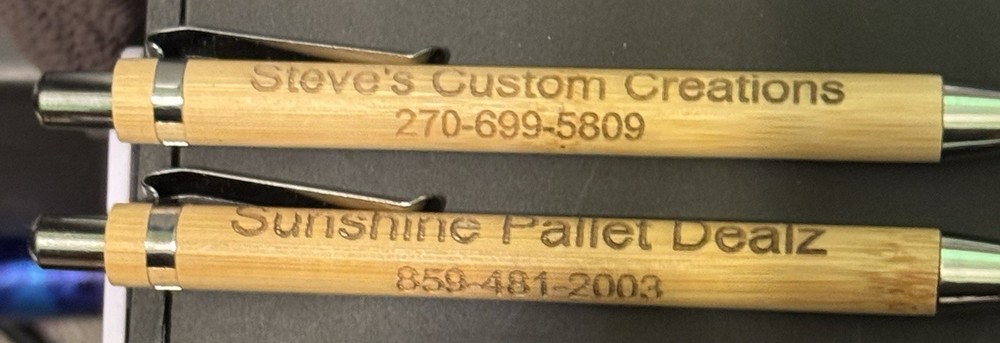 Personalized Wooden Ink Pens