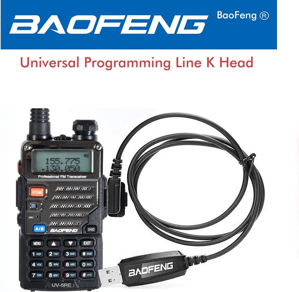 Walkie Talkie USB Programming Cable,Two-Way Radio Program Cord with CD...