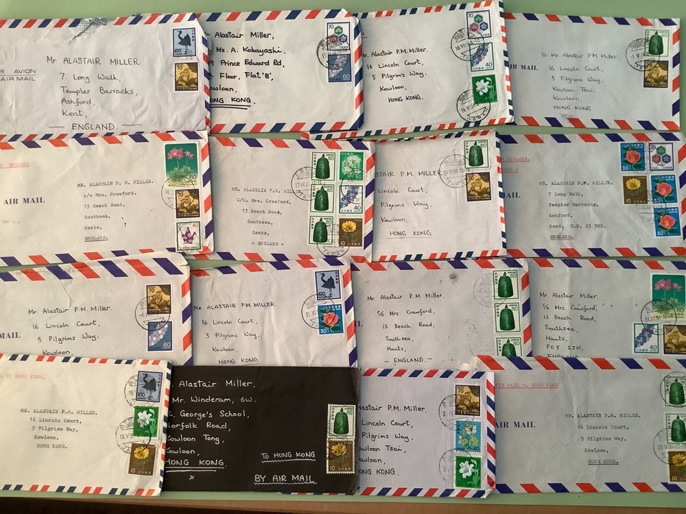 Japan airmai postal covers 16 pieces Ref A982