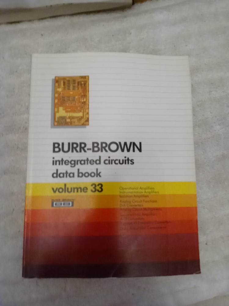 1989 Burr-Brown Integrated Circuits Data Book Volume 33