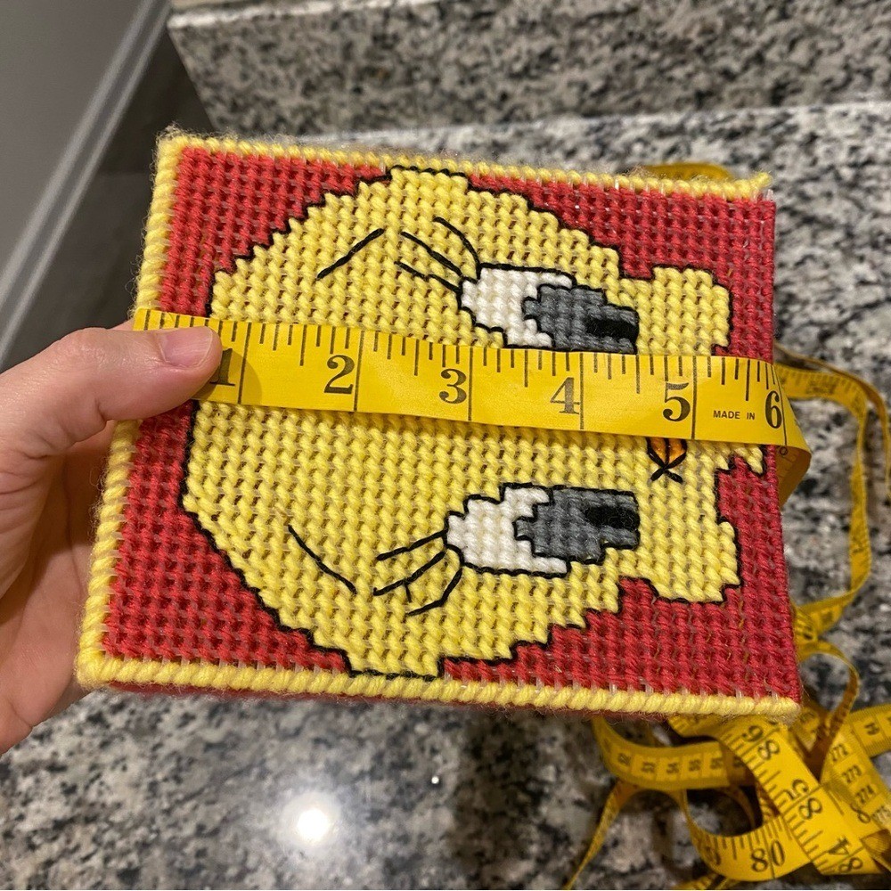 Needlepoint Tweety Bird Tissue Box Cover