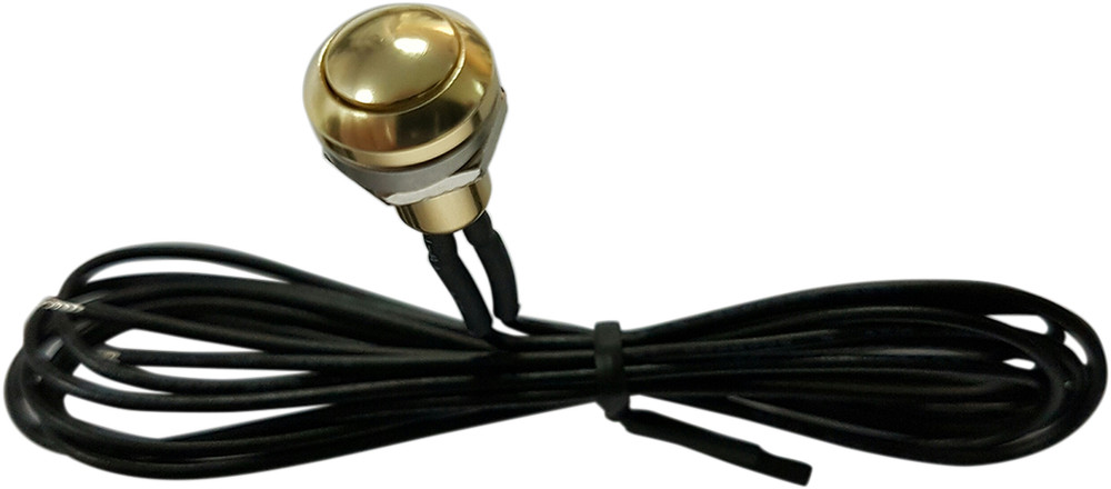 DRAG SPECIALTIES For Mini Push-Button Switch - Gold 370339
