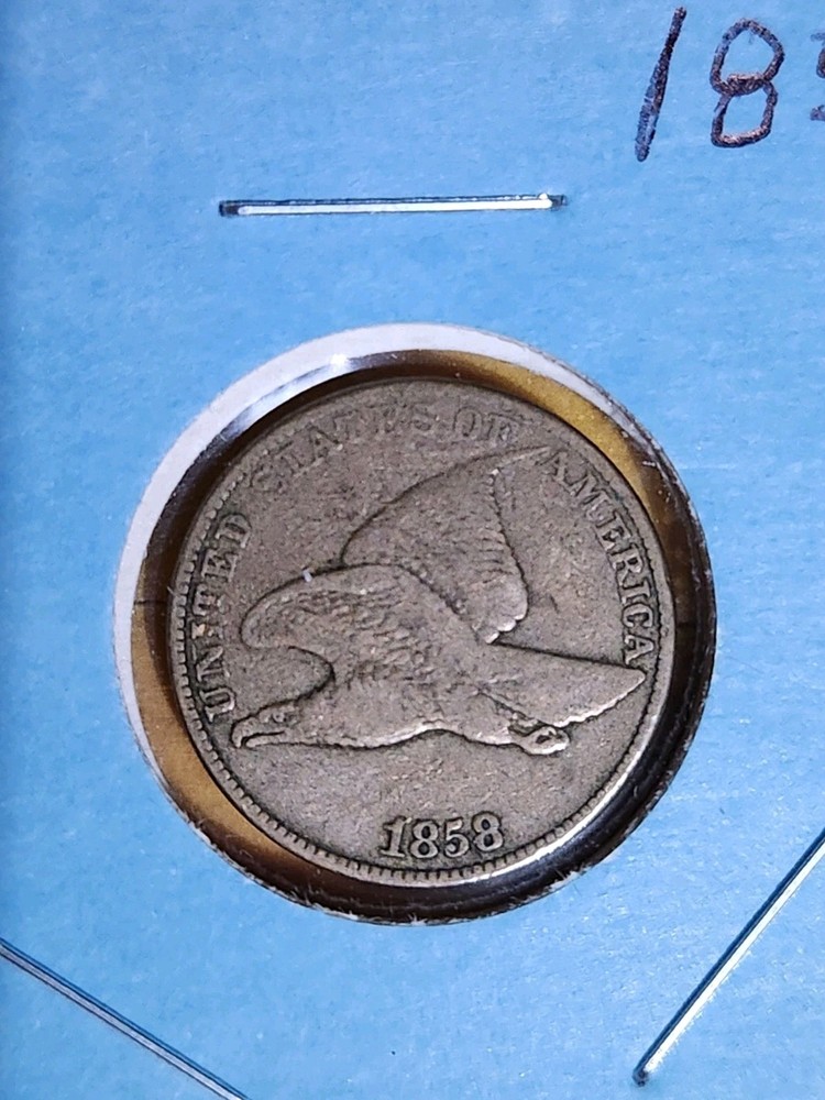 1858 Flying Eagle Cent Penny Small Or Big Letters