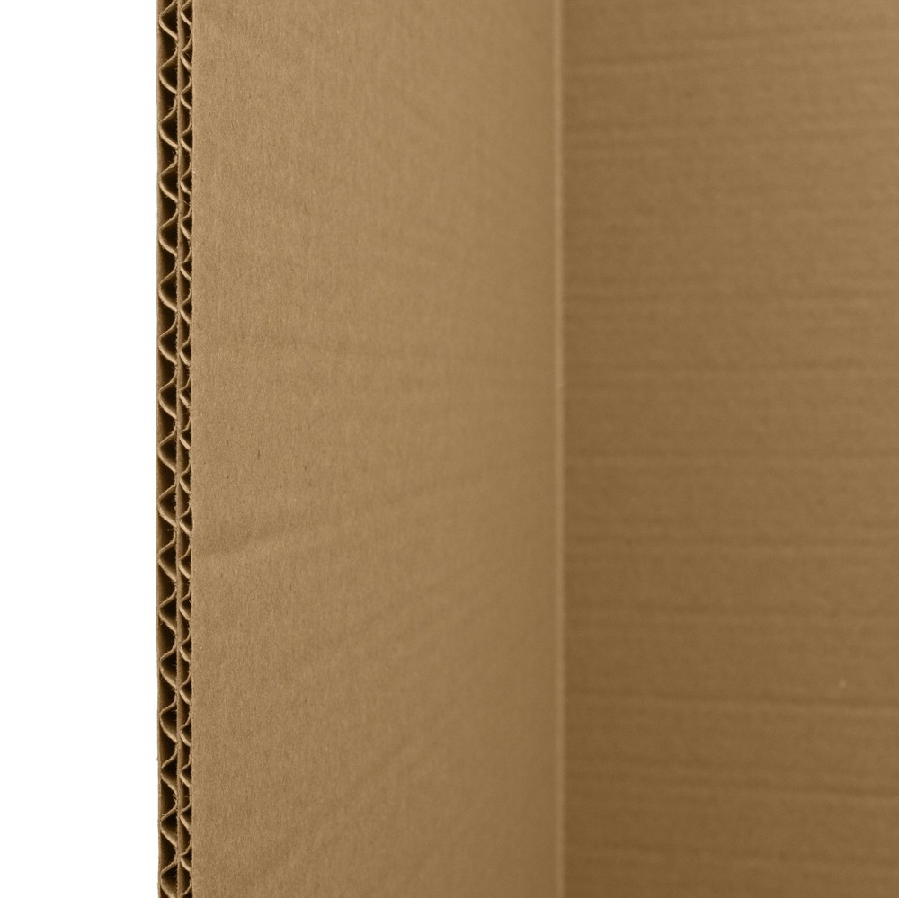 4 ft. Short Brown Temporary Cardboard Folding Screen - 6 Panels