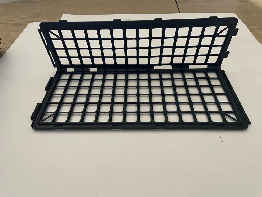 10 Pc Black Plastic Fruit & Vegetable Baffle Organizer Supermarket Display Rack
