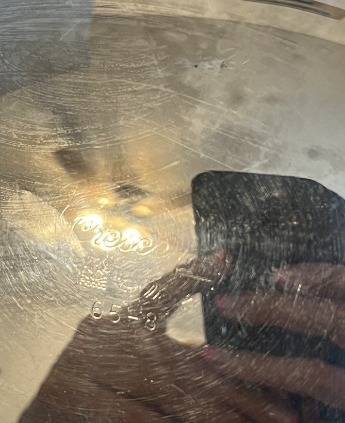 Crescent Silverplated Footed Fruit Bowl - Modern Style - Gorgeous