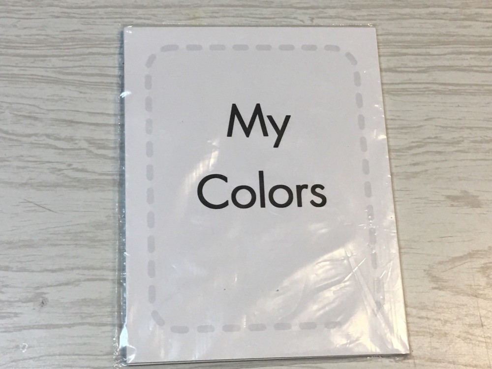 MY COLORS Preschool Flash Card set