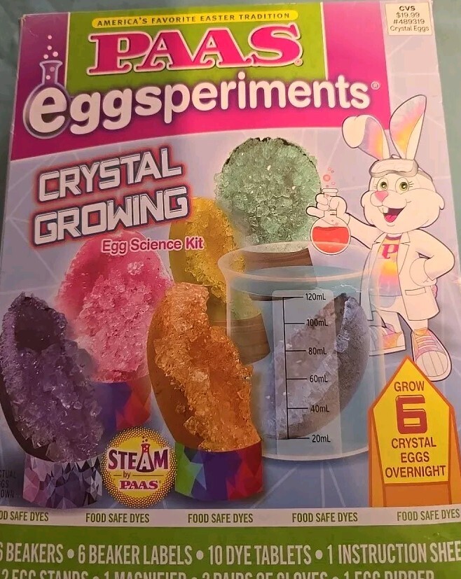 PAAS Eggsperiment Crystal Growing Eggs