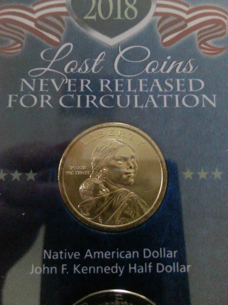 2018 Lost Coins Never Released for Circulation Dollar & Half Dollar Case & COA