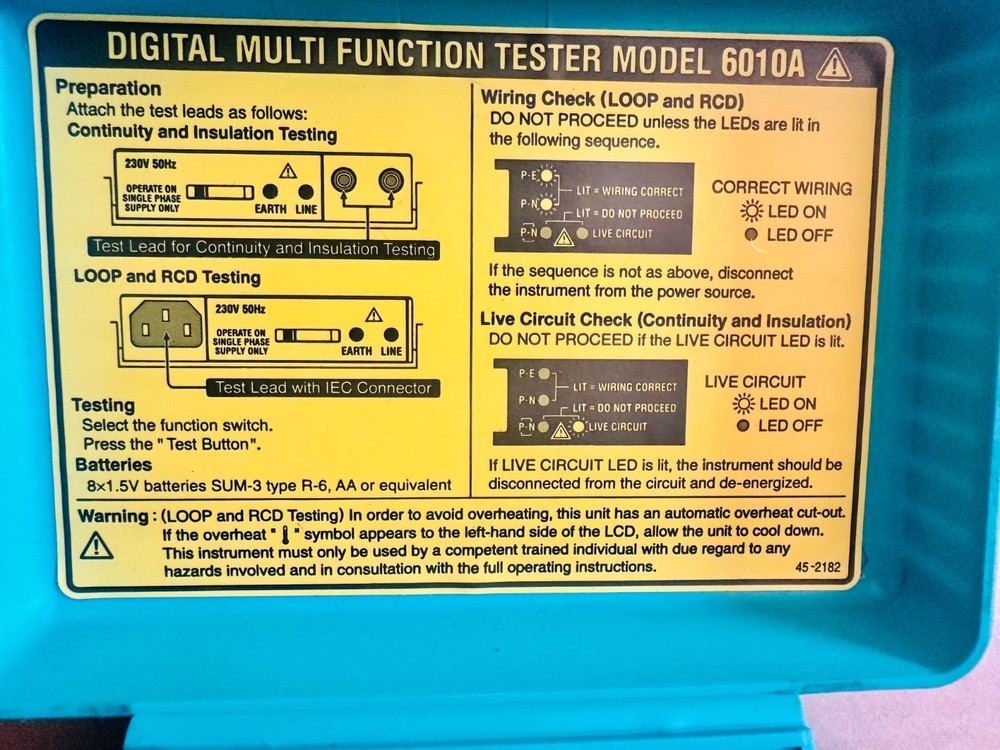 Kyoritsu 6010A ,multi‑function installation tester