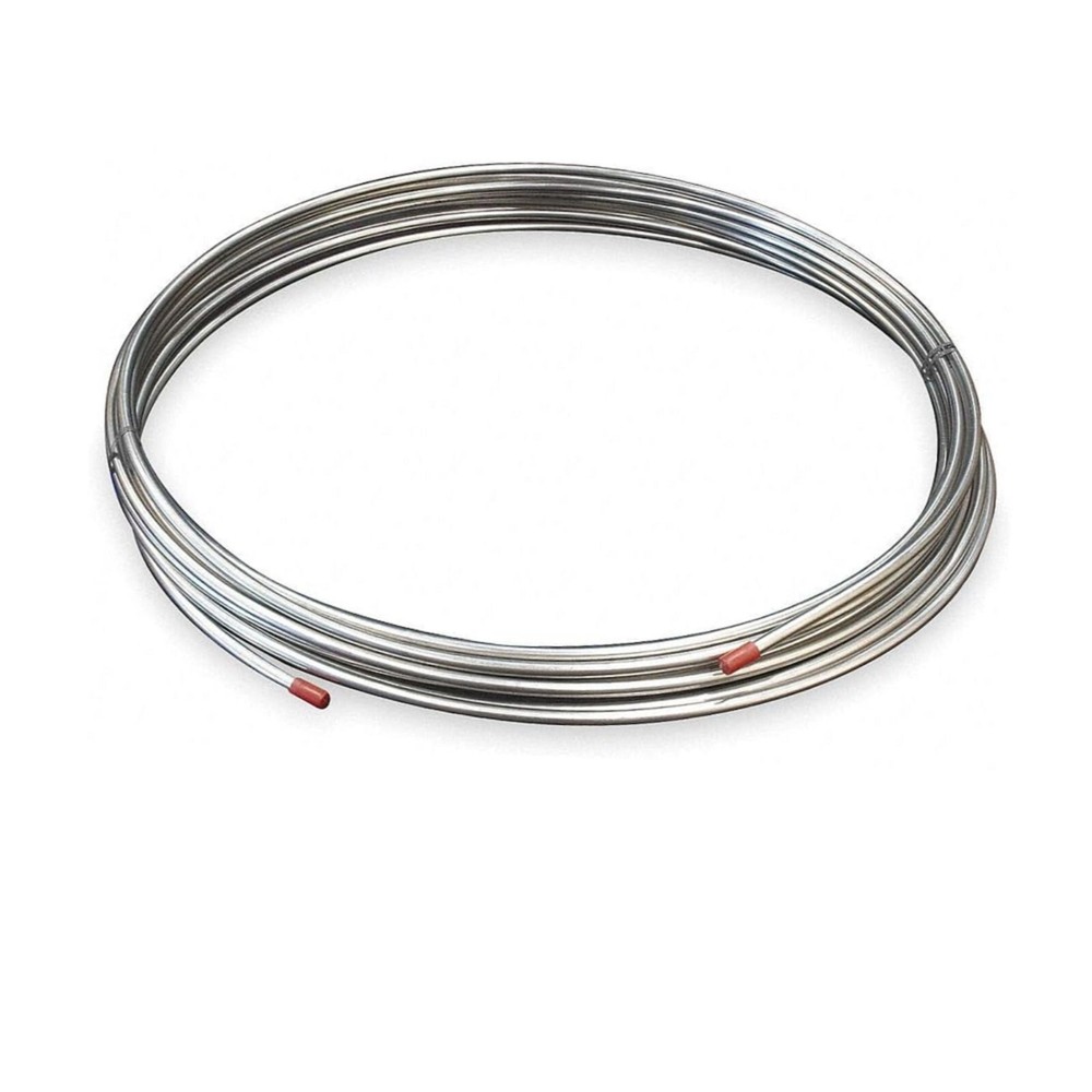 Stainless Steel Tubing Coil, Type 316 - 1/2" OD x 50 ft, .028 Wall