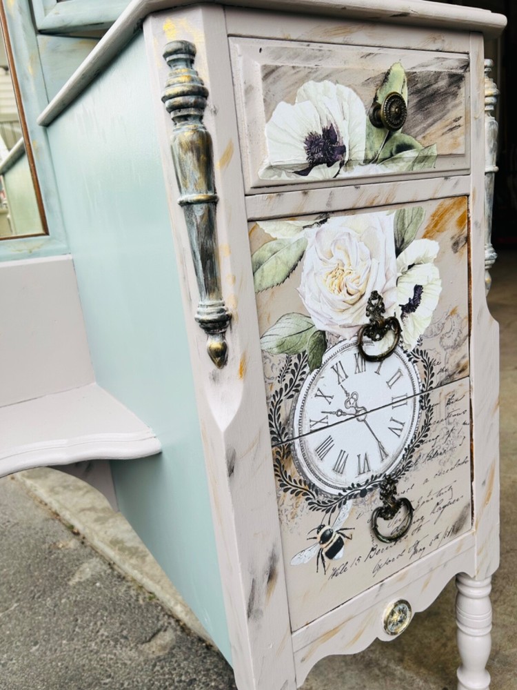 refurbished antique vanity
