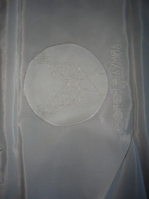 ARMY AIR FORCES EMBROIDERED SILK NECK SCARF