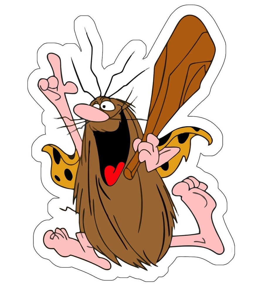 Captain Caveman Sticker Decal cave man