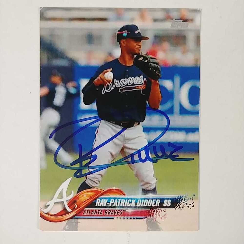 Ray Patrick Didder Atlanta Braves Signed Card No CoA