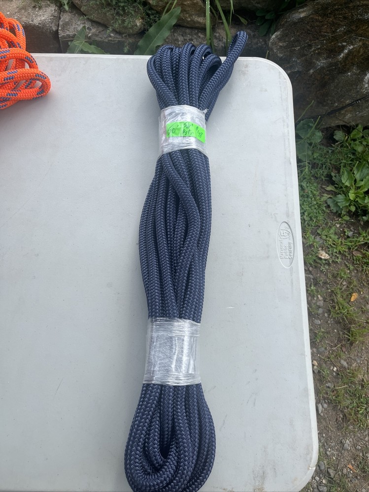 5/8” x 50' Double Braid Polyester Tree Rope BullLine arborist rigging