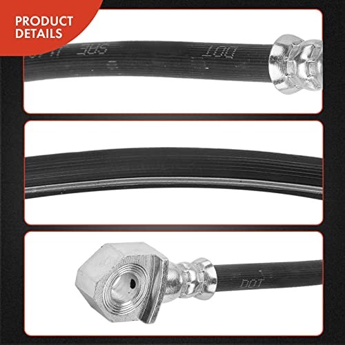 Front Passenger Brake Hydraulic Hose Compatible with Select Chevy, Front Right