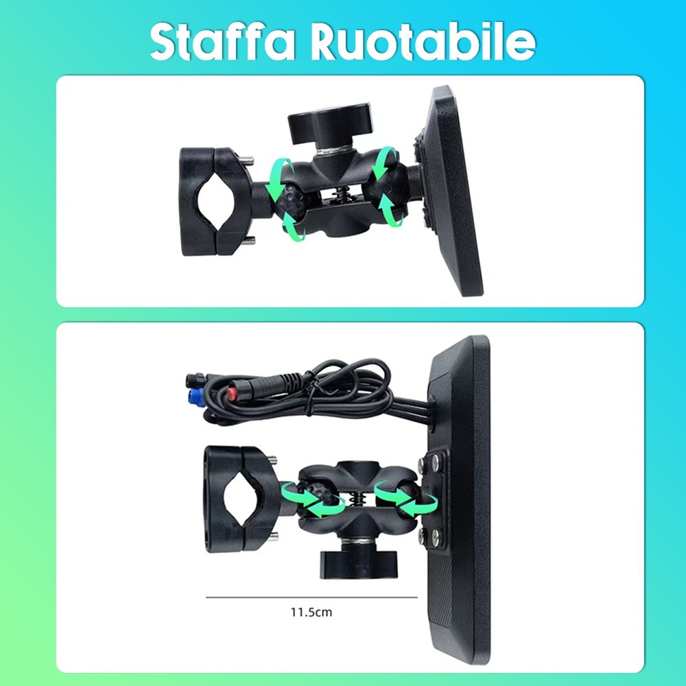 Linux-based Motorcycle Infotainment System Dashcam 6.3-inch Display Waterproof